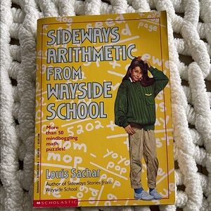 Vintage 1989 Scholastic Sideways Arithmetic. Wayside School Puzzle Book. GUC
